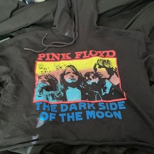 pink floyd cropped hoodie.